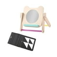 thumbnail image 2 of Montessori, juguete de espejo de tiempo para bebés, tarjetas en y negro, juguete de aprendizaje sensorial, actividades de alto contraste, para, 2 of 9