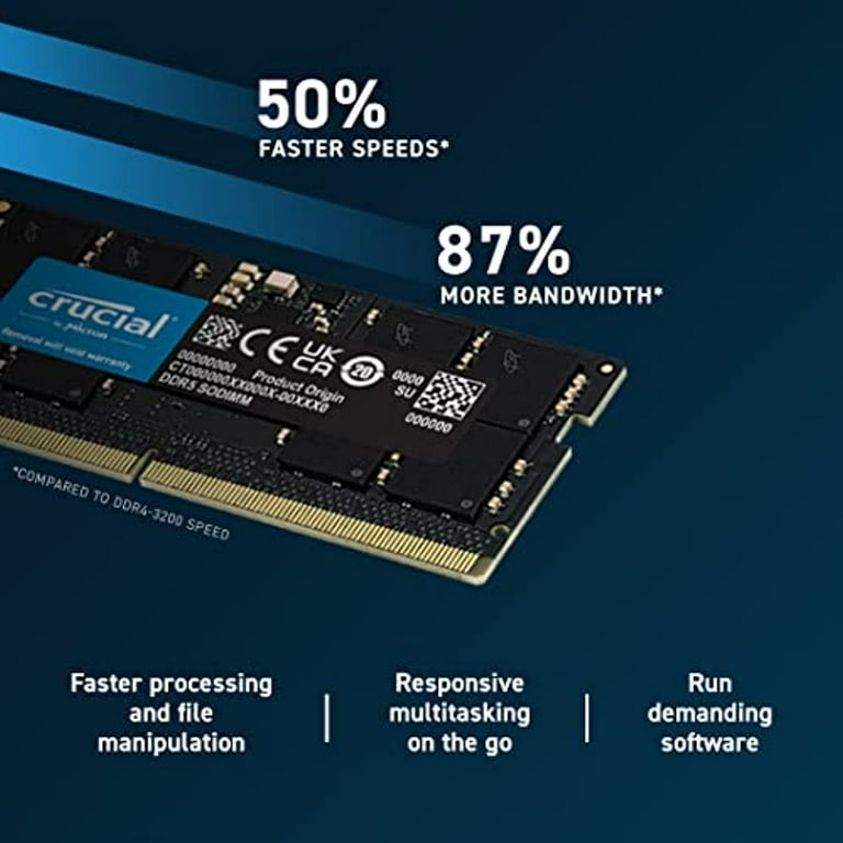 Crucial 64GB 2 x 32GB DDR5 SDRAM Memory Kit CT2K32G48C40S5