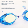 thumbnail image 3 of Gafas de natación para carreras para adultos y niños, impermeables, antivaho, de alta definición, galvanizadas, para entrenamiento, 3 of 4