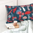 thumbnail image 6 of Disketp Pillow Covers Colorful Mushrooms Pattern Throw Pillow Case Cushion Covers,Cushion For Bedroom,Couch,Home-20"X30", 6 of 9