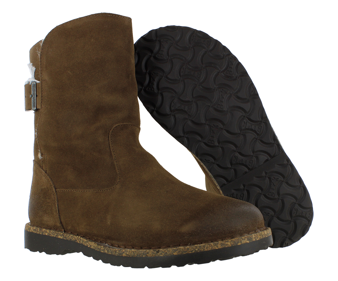 Birkenstock Uppsala Shearling Unisex Shoes Size 5, Color: Dark Tea