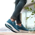 thumbnail image 6 of Puntoco Women Sandals Clearance，Women Casual Sport Walking Flats Height Increasing Swing Wedges Shoe Blue, 6 of 8