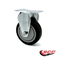thumbnail image 2 of 4 Inch Black Polyurethane Wheel Rigid Top Plate Caster Service Caster Brand, 2 of 2