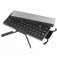 thumbnail image 1 of BH199 Aluminum Alloy & ABS Foldable Wireless Keyboard with Triple Bluetooth Connectivity - 50H Battery Life, Universal Compatibility for Tablets, Smart, Laptops & PCs - Compact Travel Design, 1 of 7