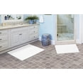 thumbnail image 2 of Garland Rug Queen Cotton Washable Bath Rug Set, 2 Piece Set (17"x24" Bath Rug, & 21"x34" Bath Rug) White, 2 of 5