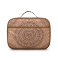 thumbnail image 4 of Boho Folk Insulated Tote Geometric Mandala Lightweight Compact with Front Pocket, 4 of 6