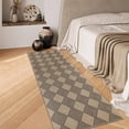 thumbnail image 4 of Findosom 2.6'x8' Jute Washable Runner Rug Non Slip Natural Woven Texture Floor Carpet Farmhouse Rug for Living Room,Bedroom,Kitchen,Entryway,Outdoor,Patio Rug,Stain Resistant Rustic Rugs,Brown, 4 of 10