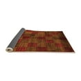 thumbnail image 2 of Ahgly Company Indoor Rectangle Checkered Orange Modern Area Rugs, 8' x 12', 2 of 4