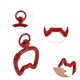 thumbnail image 3 of Ofertas Únicas 4 Pcs Llavero de Resorte para Gato Rojo Aleación de Zinc, 3 of 5