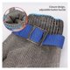 thumbnail image 4 of Guantes de corte HPPE de nivel 5, resistentes a cortes, de acero inoxidable, de trabajo, de malla metálica, anticortes, para carnicero y cocina, resistentes al desgaste., 4 of 6