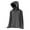 Dark Gray, variant on Plus Size Hoodies for Women Full Zipper High Neck Jackets Solid Color Long Sleeve Tops with Thumb Holes Casual Sunproof Comfy Tops