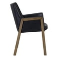 thumbnail image 4 of Sunpan Bernadette 18" Modern Faux Leather Dining Armchair in Black, 4 of 8