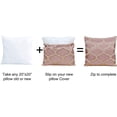 thumbnail image 3 of Home Soft Things Jacquard Throw Pillow Cover and Valance Set - Safi - Rose - 56" x 19" / 20" x 20", 3 of 3