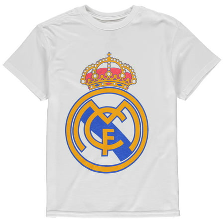 Real Madrid Youth Core Crest T-Shirt - White (Real Madrid Best Team Ever)