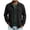 Black, variant on Mens Shirts Casual Long Sleeve Button Down Shirt Jacket Textured Dress Work Shacket with Pockets Navy M