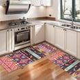 thumbnail image 3 of Kitchen Rugs Sets Of 2,Ethnic Figure and Pattern Anti Fatigue Kitchen Mat Rugs Non Slip Washable,Decorative Kitchen Floor Mats for Kitchen,Sink,Laundry,17"X47", 3 of 5