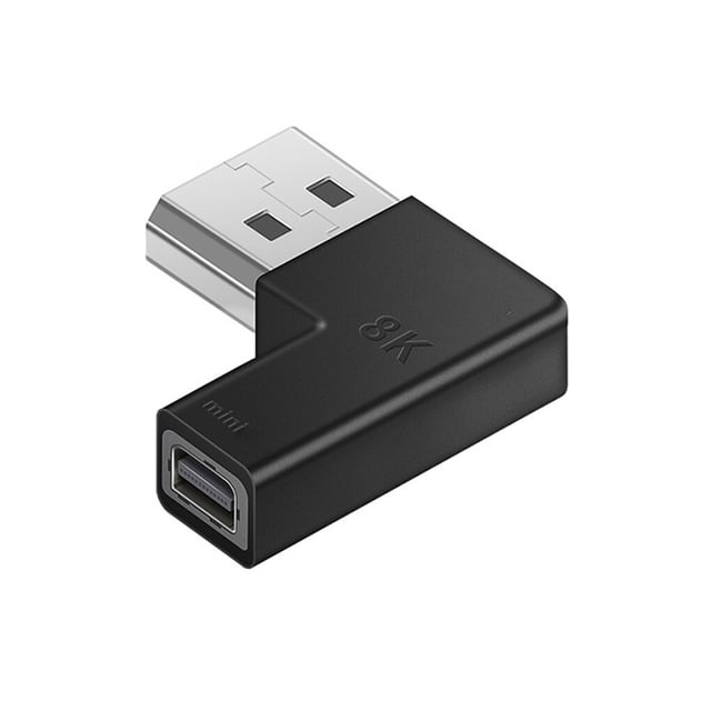 Computer Displayport 1.4 Extension Adapter Home Hotel 4K 120/144Hz 8K Converter Desktop PC Conversion Connection Accessory Type 3 Elbow