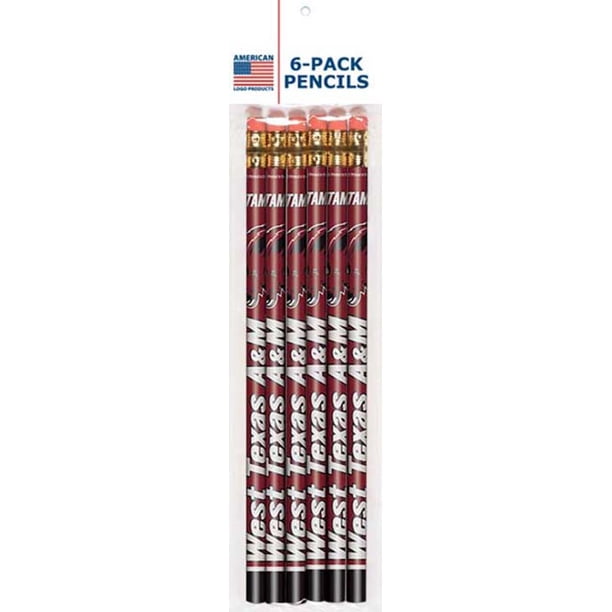 W TX A&M 6PK PENCILS