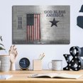 thumbnail image 6 of Luxe Metal Art 'God Bless American Flag' by Lori Deiter, Metal Wall Art, 16"x12", 6 of 9