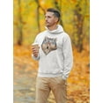 thumbnail image 2 of Wolf Watercolor Head. Hoodie Men -Image by Shutterstock, Male 4X-Large, 2 of 4