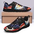 thumbnail image 4 of American Flag Eagle Running Shoes Sneakers Mesh Black Size 3.5, 4 of 5
