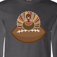 thumbnail image 4 of Inktastic Thanksgiving Football Turkey Long Sleeve T-Shirt, 4 of 5