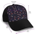 thumbnail image 2 of Yiaed Mushrooms3 Print Baseball Cap Dad Hat Polo Style Plain Blank Adjustable Size, 2 of 5