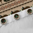 thumbnail image 4 of Manfei Wild Bear Deer Black Out Curtains,Rustic Farmhouse Cabin Curtains Pack of 2 (42x63 Each),Brown Pine Cone Bedroom Curtains For Boys Kids,Super Cozy Room Decor, 4 of 6