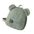 thumbnail image 1 of Qarigey Mochila de felpa con costuras cosidas a mano y cierre de cremallera para mayor durabilidad, bolso para padres e hijos, bolso para mujer Mochilas Verde, 1 of 6