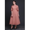 thumbnail image 4 of Bimba Robe-Chemise Mi-Mollet pour Femmes à Manches Retroussables à Imprimé Géométrique Boutonnée - Grand, 4 of 5