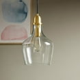 thumbnail image 4 of Gracie Mills Leanne Bell-Shaped Glass Pendant Light Metal Base GRACE-8854, 4 of 4