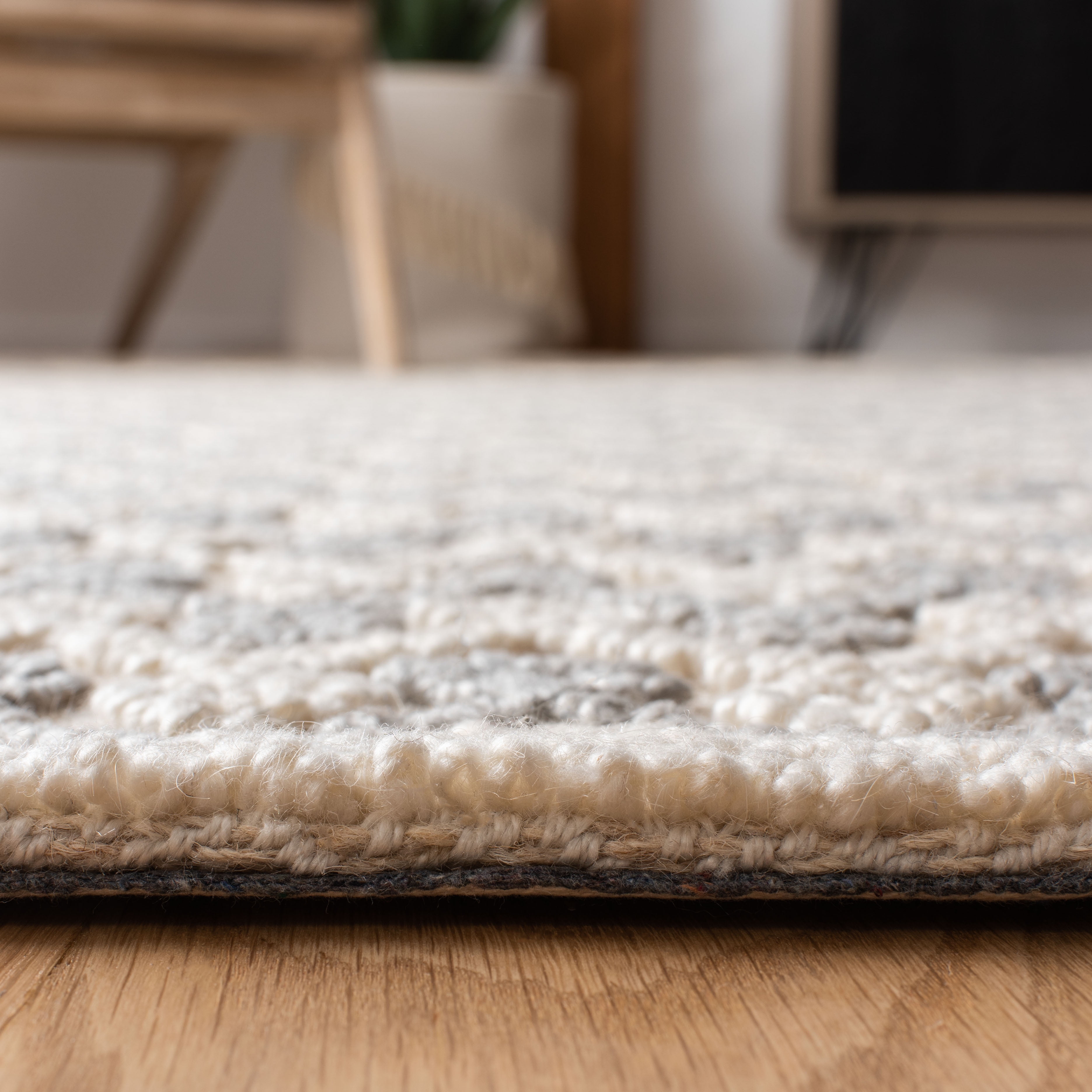 SAFAVIEH Trace Aphrodite Geometric Runner Rug, Grey/Beige, 2'3" x 8'