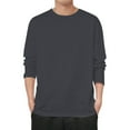 thumbnail image 1 of Sudadera de cuello redondo con forro polar para hombre: manga larga, corte ajustado, poliéster y spandex, tallas L-XXXXXL, 1 of 4