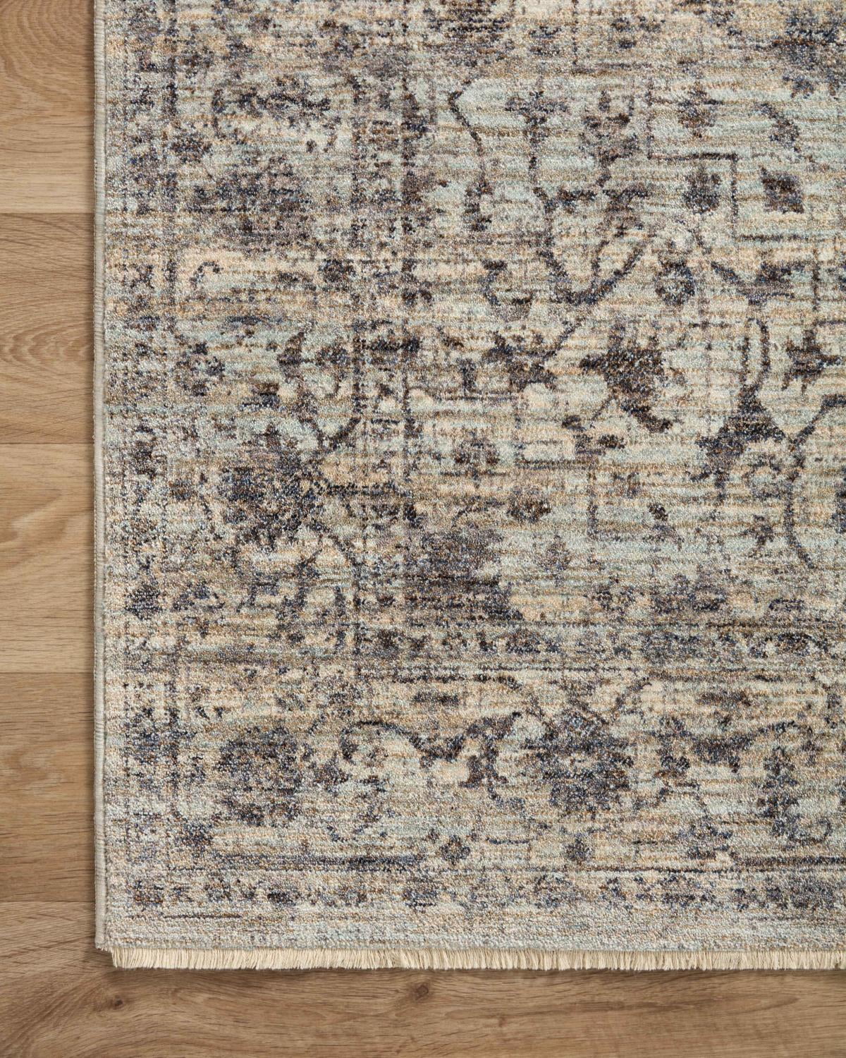 Loloi Sorrento Mist / Charcoal 3'-11" x 3'-11" Round Area Rug