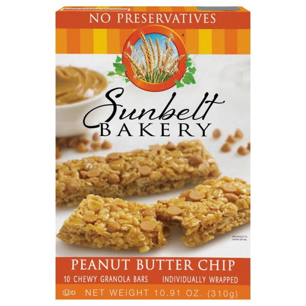 Chewy Granola Bars, Sunbelt Bakery Family Pack Peanut Butter Chip