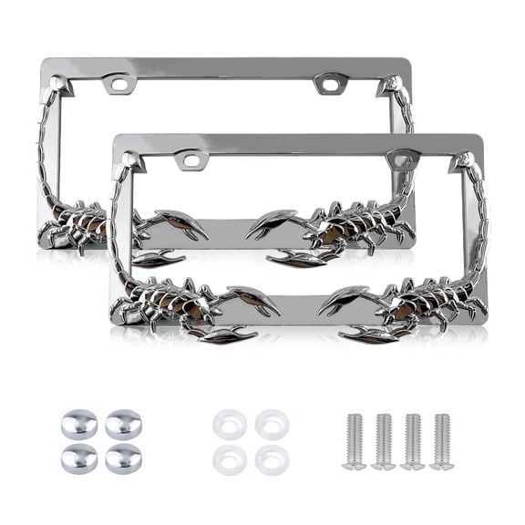 KINGWOLF 2Pack License Plate Frame Scorpion Design