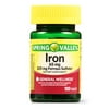 (2 pack) (2 Pack) Spring Valley Iron Supplement Tablets, 65 mg, 100 Ct