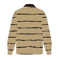 thumbnail image 3 of BiZtdJrK Mens Winter Warm Jackets Vintage Print Zipper Long Sleeve Coats Loose Fit Casual Fashion Heavyweight Sweatshirt with Pockets Khaki XXL, 3 of 5