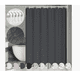 thumbnail image 1 of Cortina De Ducha Con Ganchos 180x180cm Impermeable color gris, 1 of 4