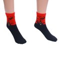 thumbnail image 3 of Chaussettes Style Halloween en Coton pour Femmes Filles (Rouge), 3 of 8