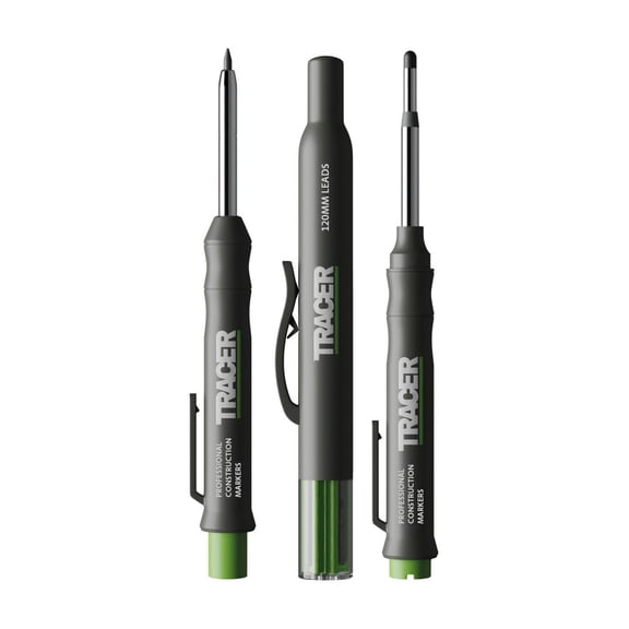 Tracer Marking Kit - Deep Hole Marker Pen, Pencil, Lead Set With Holsters