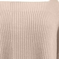 thumbnail image 5 of Lindreshi Long Sleeve Shirts for Women Clearance Fashion Sexy Women's Casual Long Sleeve Solid Ladies Knitted Sweater Tops, 5 of 5