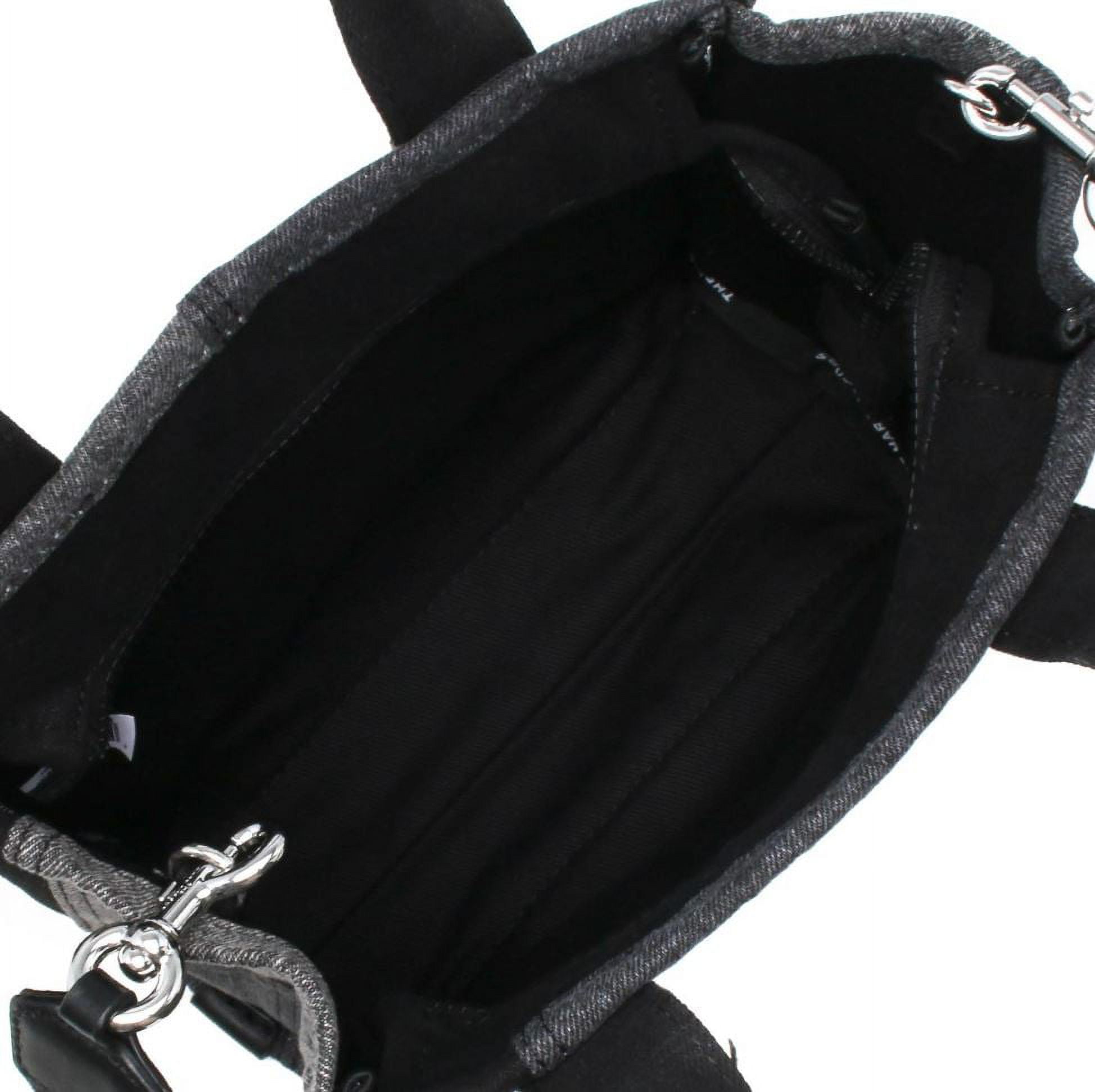 Marc Jacobs The Monogram Denim Large Tote Bag Black in Italian Denim  Jacquard/Leather - US