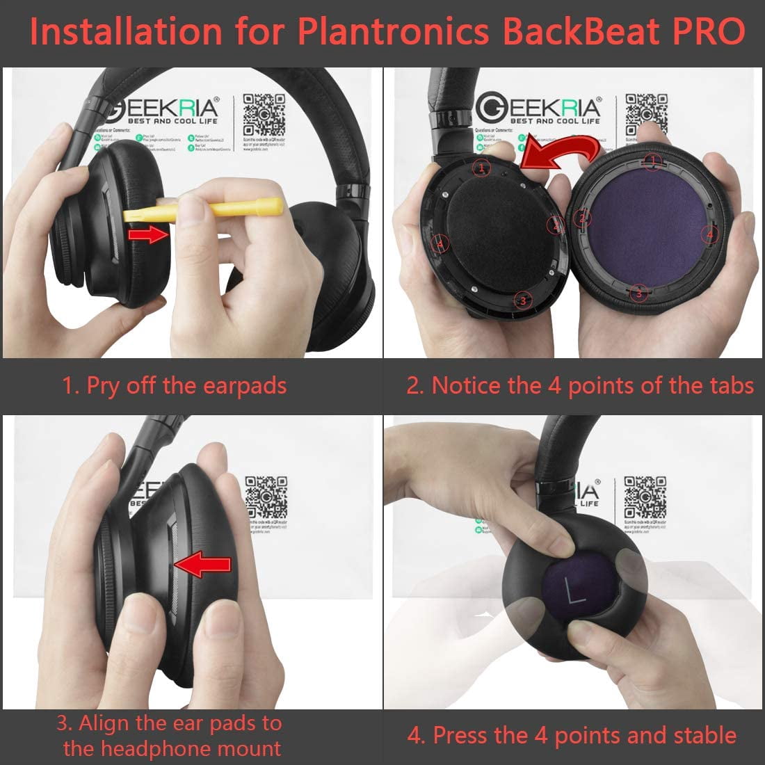 Geekria Earpad Replacement for 