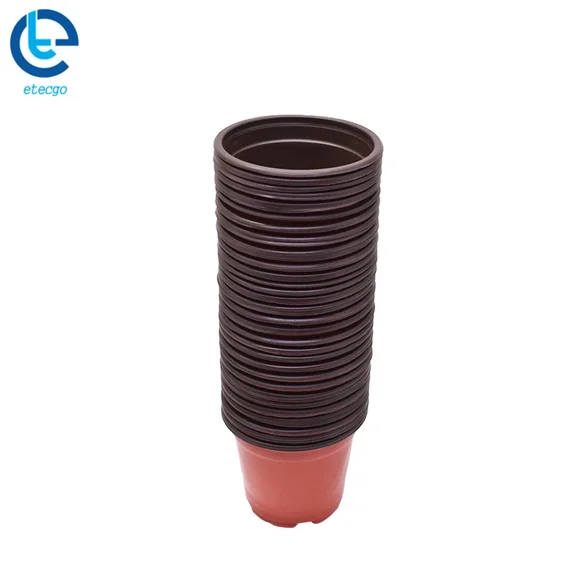 PURELY- 100 Pcs High Quality Garden Nursery Pot For Plants Care Plastic Plant Flower Pot