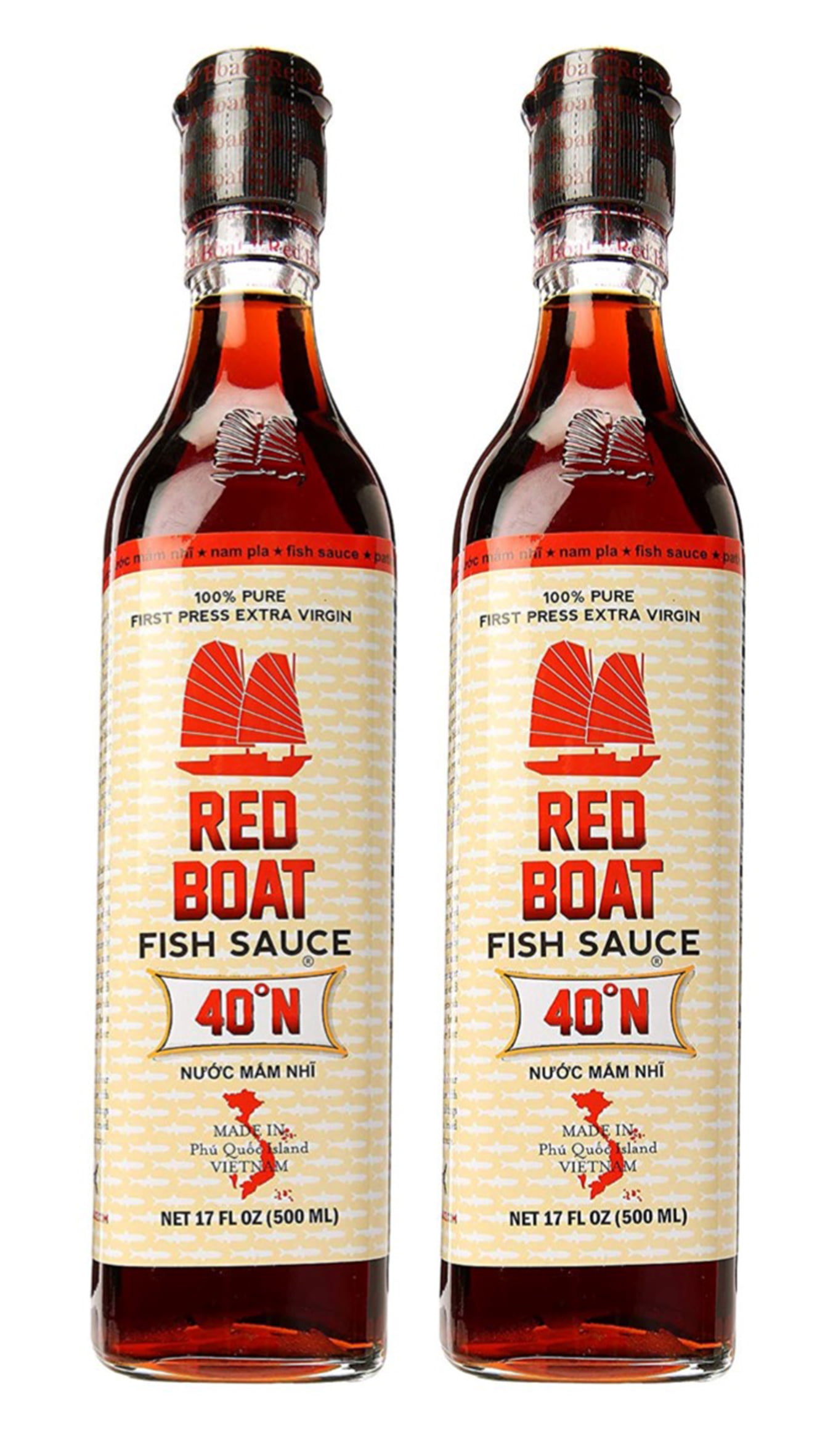 råb op bilag Anger Red Boat 40 Degrees N Premium Fish Sauce 17 Fl. Oz. (Pack of 2) -  Walmart.com