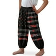 thumbnail image 3 of DISNIMO American Flag Bloomer Trousers for Boys Harem Pants Size 13-16 Bloomer Harem Pants for Kids Boys Harem Bloomers Long Lantern Pants for Kids Bloomers Trousers for Boys Yoga Joggers for Kids, 3 of 7