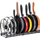 thumbnail image 1 of Happon - Organizador expandible para ollas y sartenes, 10 divisores, soporte ajustable para tapa de olla, organizador de cocina para gabinetes, despensas, utensilios para hornear, organización y, 1 of 6