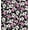 BLACK/GREY/FUSHIA, variant on Challis Rayon Printed Prosaic, Floral Fabric, Dress Fabric, Sewing Fabric (BLACK/GREY/FUSHIA, ByYard)