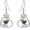 11-Nov-Citrine, variant on Pug Earrings with Heart Birthstone 925 Sterling Silver Dog Earrings Pug Jewelry Gifts for Women Lover